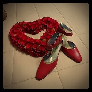 Auditions Christmas party Red heels NWOT 👠
